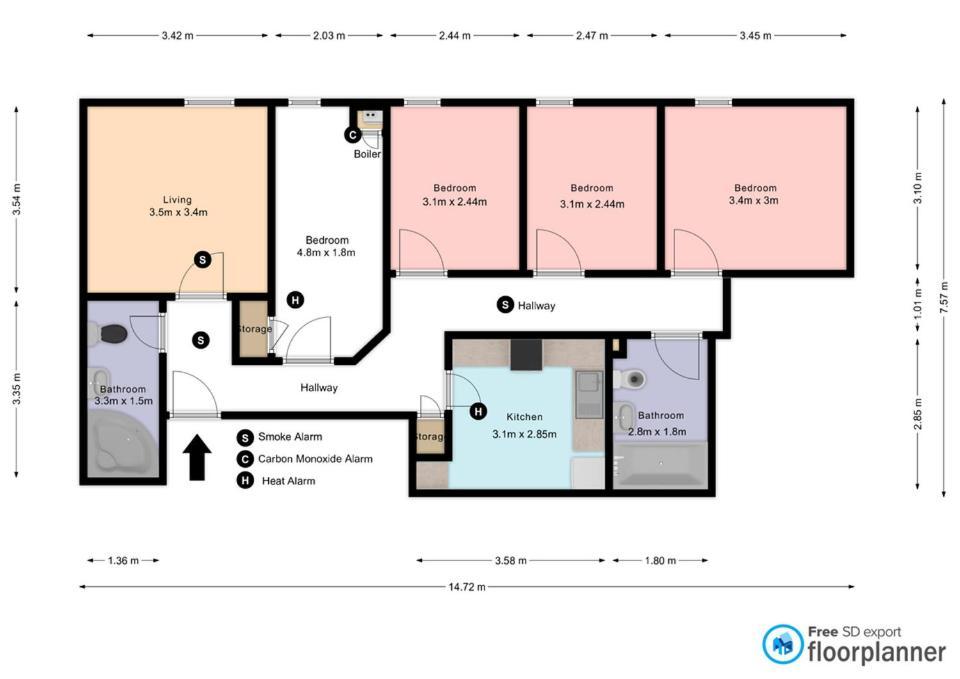 The Law, Has 4 Rooms With Tvs, 2 Bathrooms, Central, Free Parking, Fully Equipped, Contractor And Trades Favourite, 5 Mins To Centre - Long Stays, Invoice And Reduced Price Are Only Via Sunrise Short Lets Dundee Luaran gambar